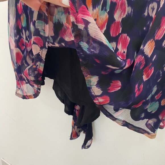 Olivaceous Abstract Print Tank Blouse Size Medium - Picture 3 of 7